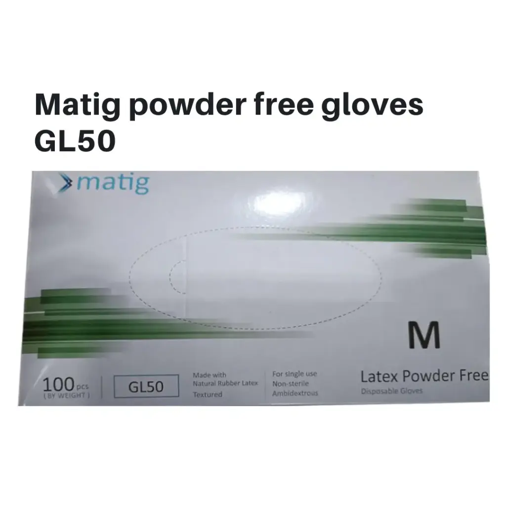 Matig Gloves Latex Powder Free  