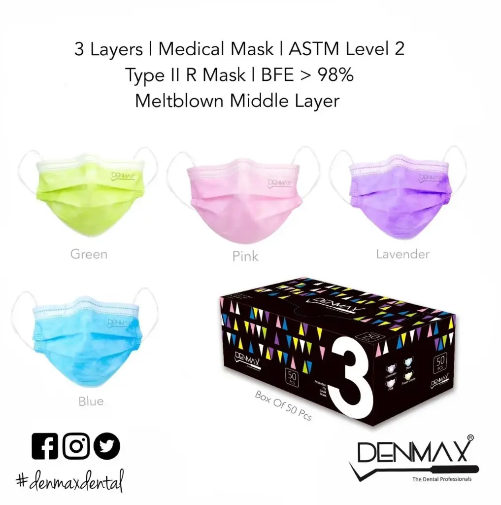 3 Ply Mask Denmax Premium 