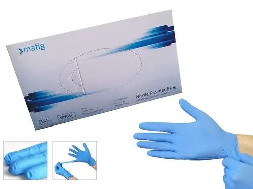 Matig Gloves Nitrile Blue 