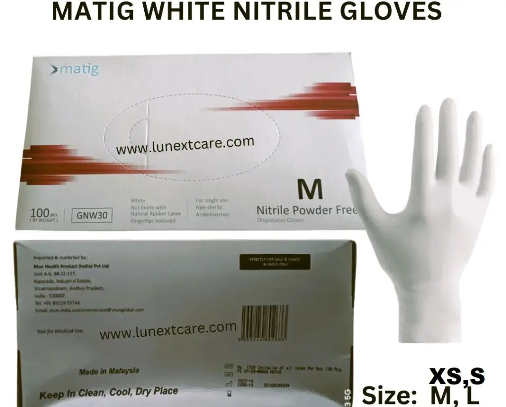 Mating Nitrile Gloves White 